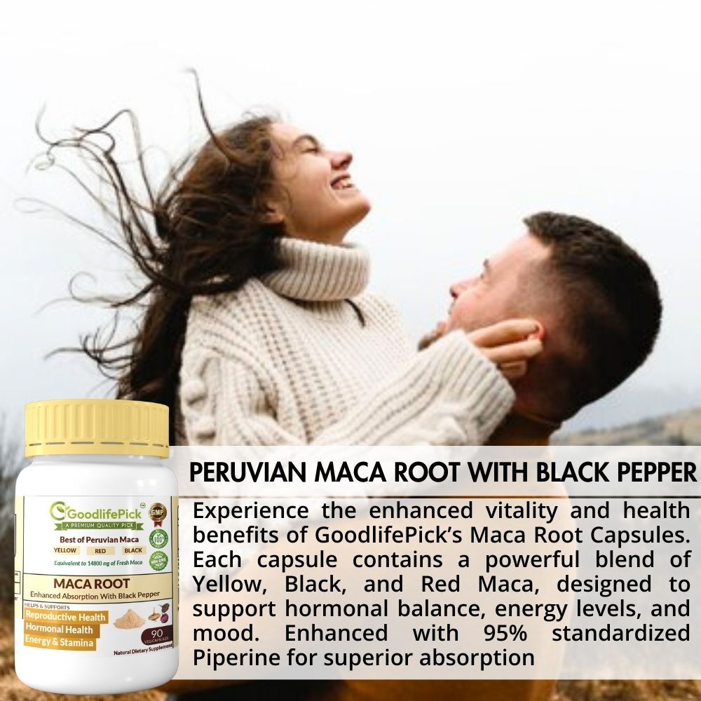 Premium Peruvian Maca Root Blend(Yellow Maca , Red Maca & Black Maca)