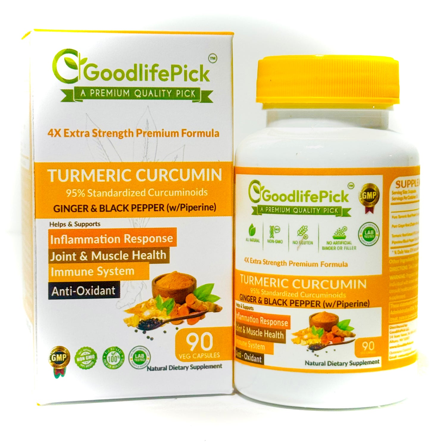 Turmeric Curcumin with Ginger, Curcuminoids & Black Pepper